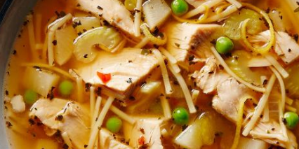 East Meets West Fusion Chicken Noodle Soup