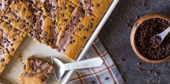 Chocolate-Swirled Pumpkin Bars