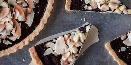 Chocolate Coconut and Macadamia Nut Tart