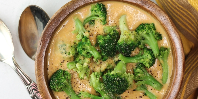 Sweet Potato Broccoli Cheese Soup