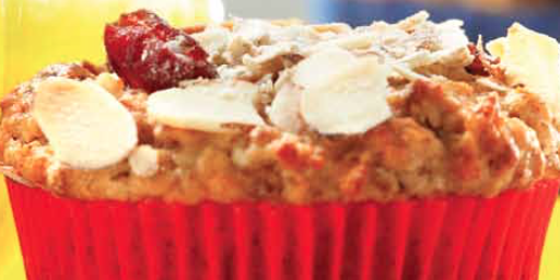 Muesli Muffins with Almonds & Cranberries