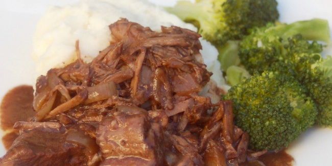 Slow Cooker Balsamic Braised Beef
