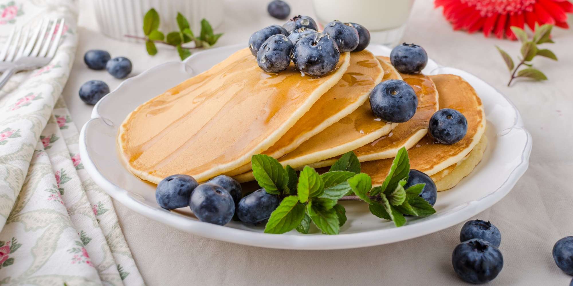 Vegan Blueberry Buckwheat Pancakes