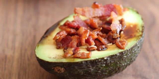 Avocado Bacon Snack