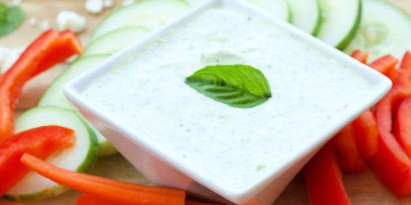 Feta Basil Greek Yogurt Dip