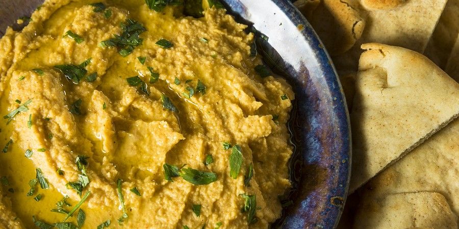 EASY Pumpkin Sage Hummus