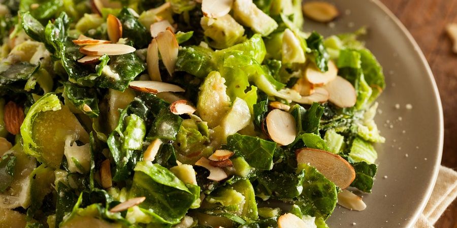 Kale and Brussels Sprouts Salad