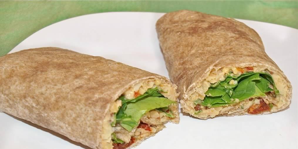 Chickpea Tomato Wrap