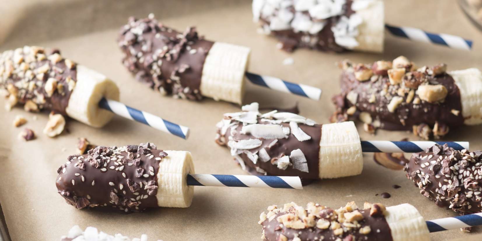 Chocolate-Covered Frozen Bananas