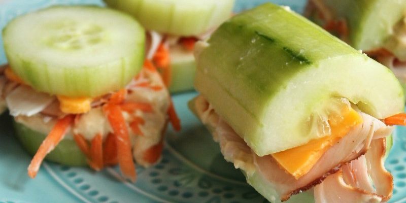 Low Carb Cucumber Sandwiches