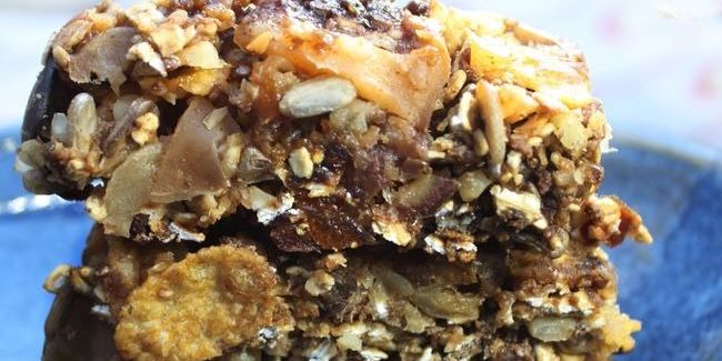 Healthy Apple Spice Nuts Bars