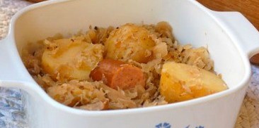 Easy Slow Cooker Kielbasa Sauerkraut Potatoes