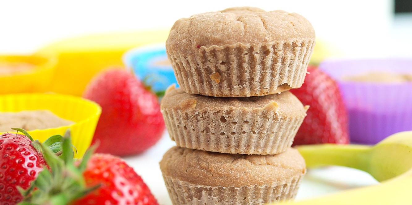 Strawberry Banana Blender Muffins