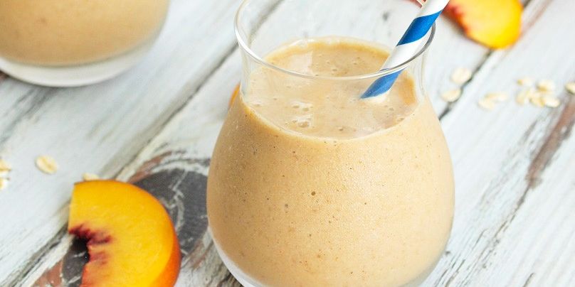 Healthy Peach Crisp Smoothie