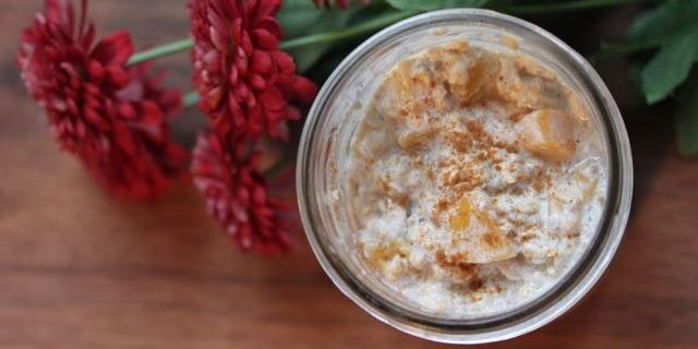 Kefir Peach Overnight Oats