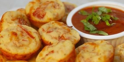 Pepperoni Pizza Mini Muffins