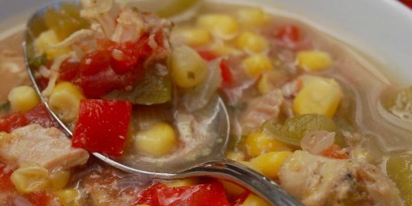 Skinny Slow Cooker Southwest Chicken Soup