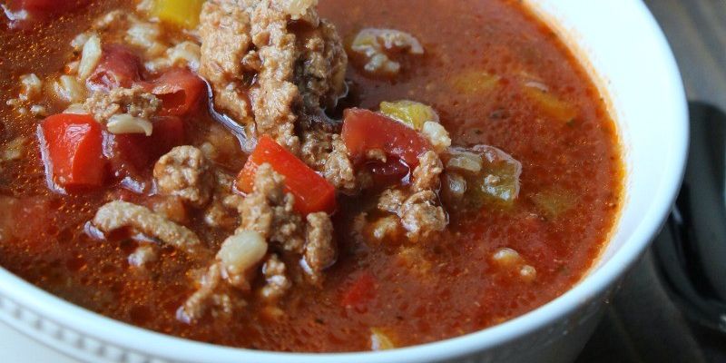 Healthy Stuffed Pepper Soup