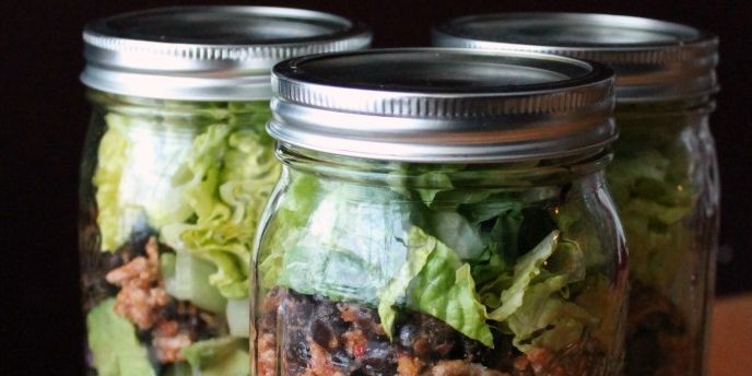 Chopped Taco Mason Jar Salad