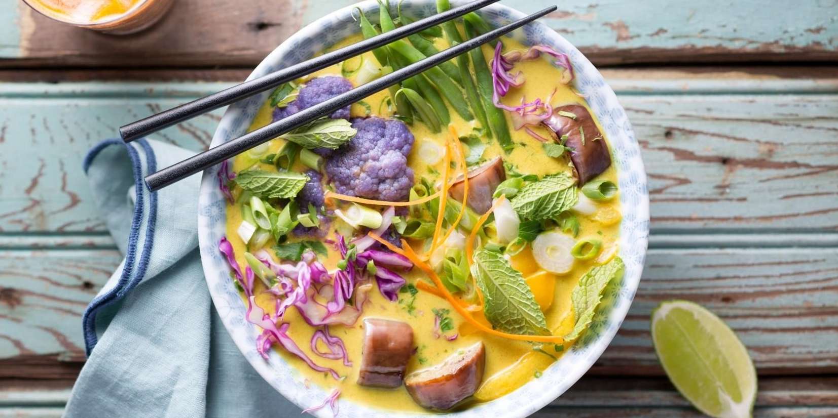 Yellow Curry with Rainbow Vegetables