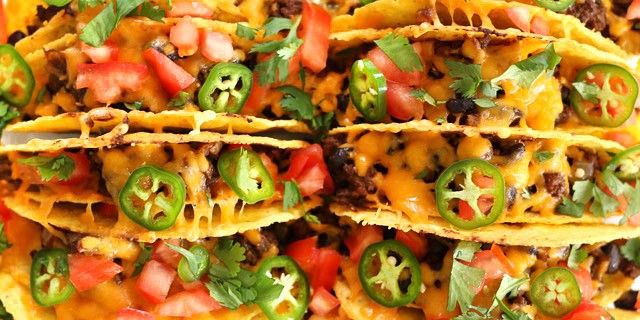 Baked Beef and Black Bean Tacos 