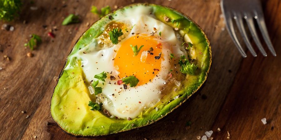 Baked Eggs in Avocado