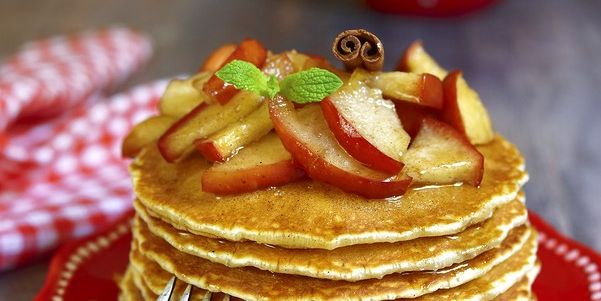 Multi Grain Cinnamon Apple Pancakes