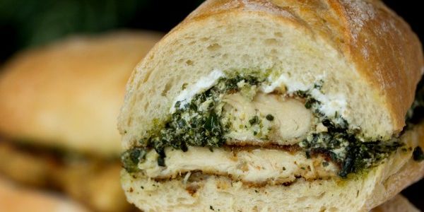 Goat Cheese Pesto Chicken Sandwiches