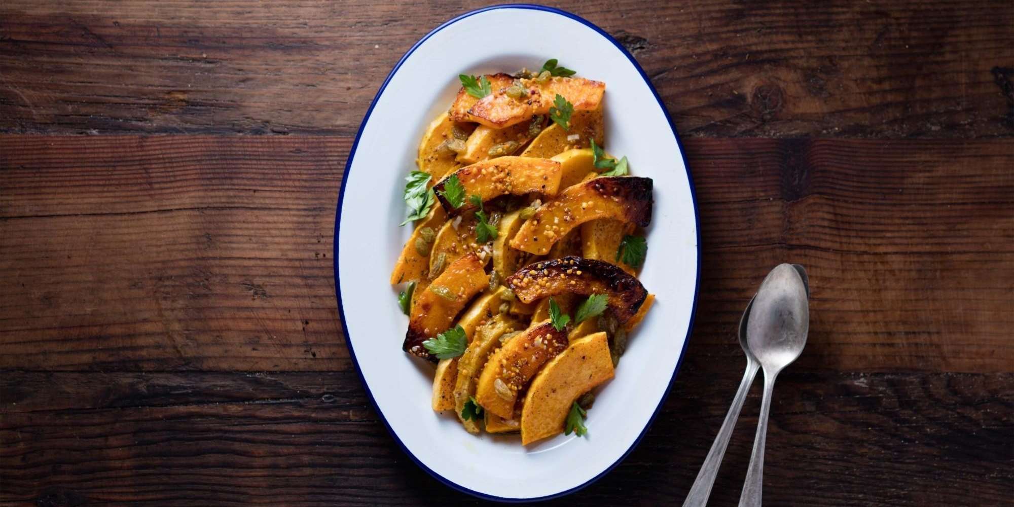 Roasted Butternut Squash w/ Bee Pollen Vinaigrette