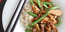 Seitan Stir-Fry with Black Bean Garlic Sauce 