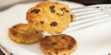 Spiced Cauliflower Latkes with Mint Yogurt