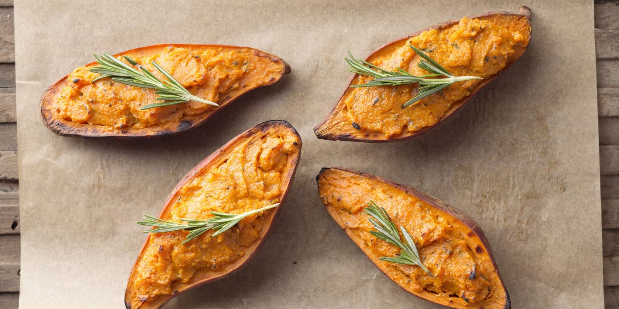 Rosemary Citrus Twice-Baked Sweet Potatoes