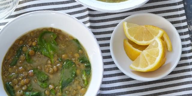 Instapot Ethiopian-Style Spinach & Lentil Soup