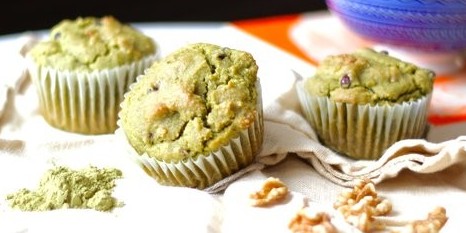 Matcha and Adzuki Bean Muffins