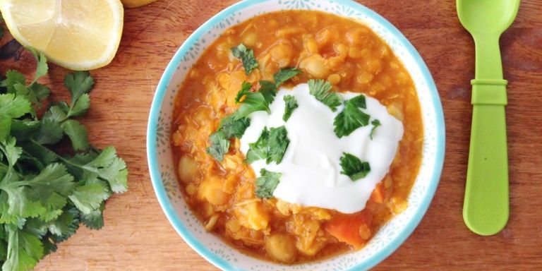 Instant Pot Curry with Chicken and Lentils