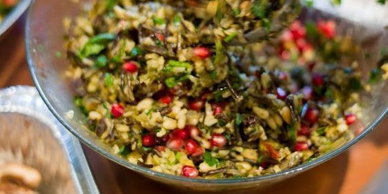 Winter Pomegranate Rice Pilaf 