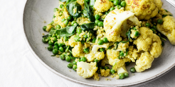 Cauliflower Chickpea Curry & Quinoa