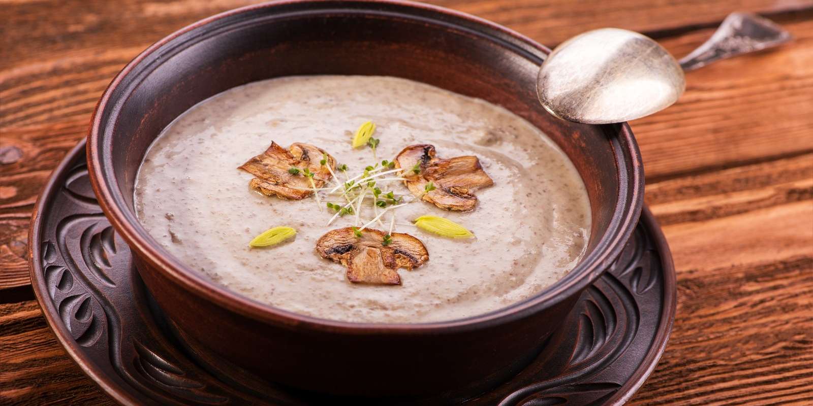 Leek-Mushroom Soup 