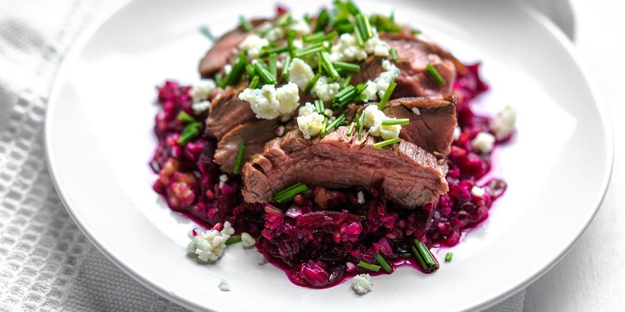 Beet Salad with Steak