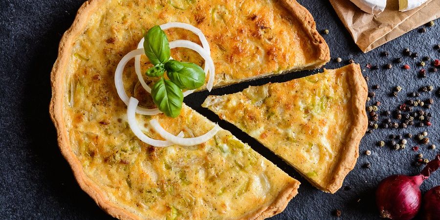 Crustless Leek and Gruyère Quiche