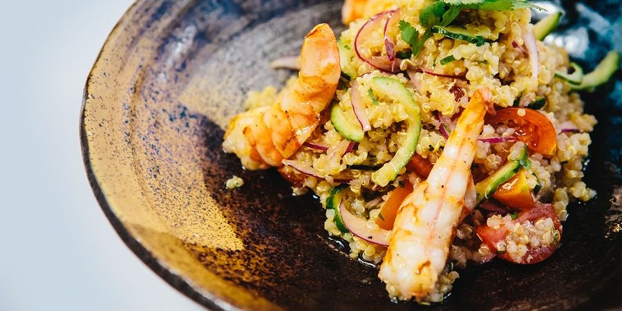 Herb-a-licious Salad with Shrimp