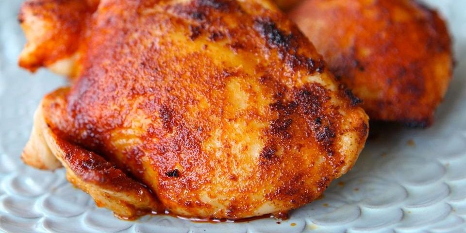 Smoked Paprika & Turmeric Roast Chicken Thighs