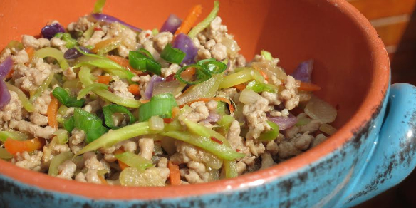 Korean Ground Pork with Mixed Veggies