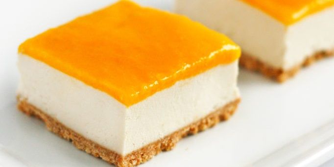 Vegan Mango Cheesecake Bars