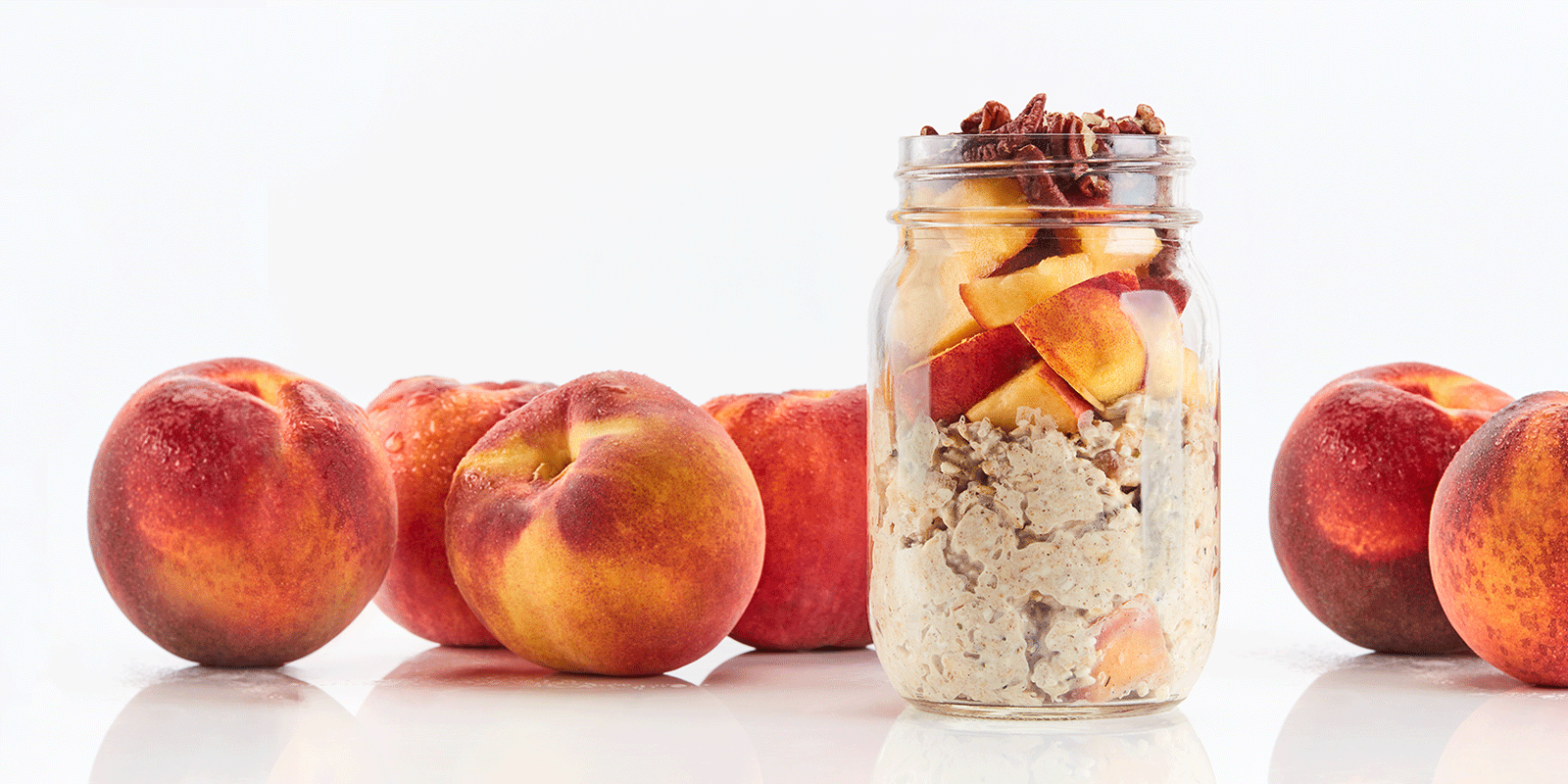 Vanilla Peach Overnight Oats