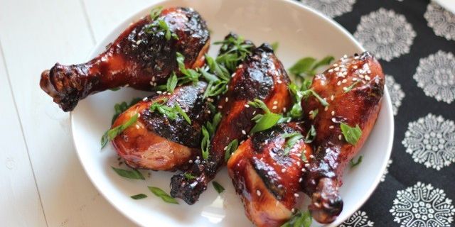 Sticky Honey Balsamic Chicken Drumsticks