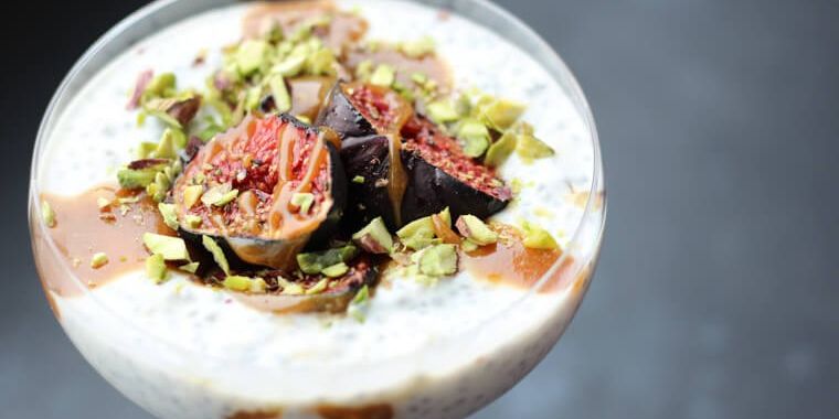 Roasted Fig Chia Pudding Parfait 