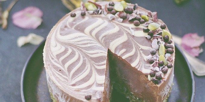 Chocolate Cauliflower Ice Cream Cake 