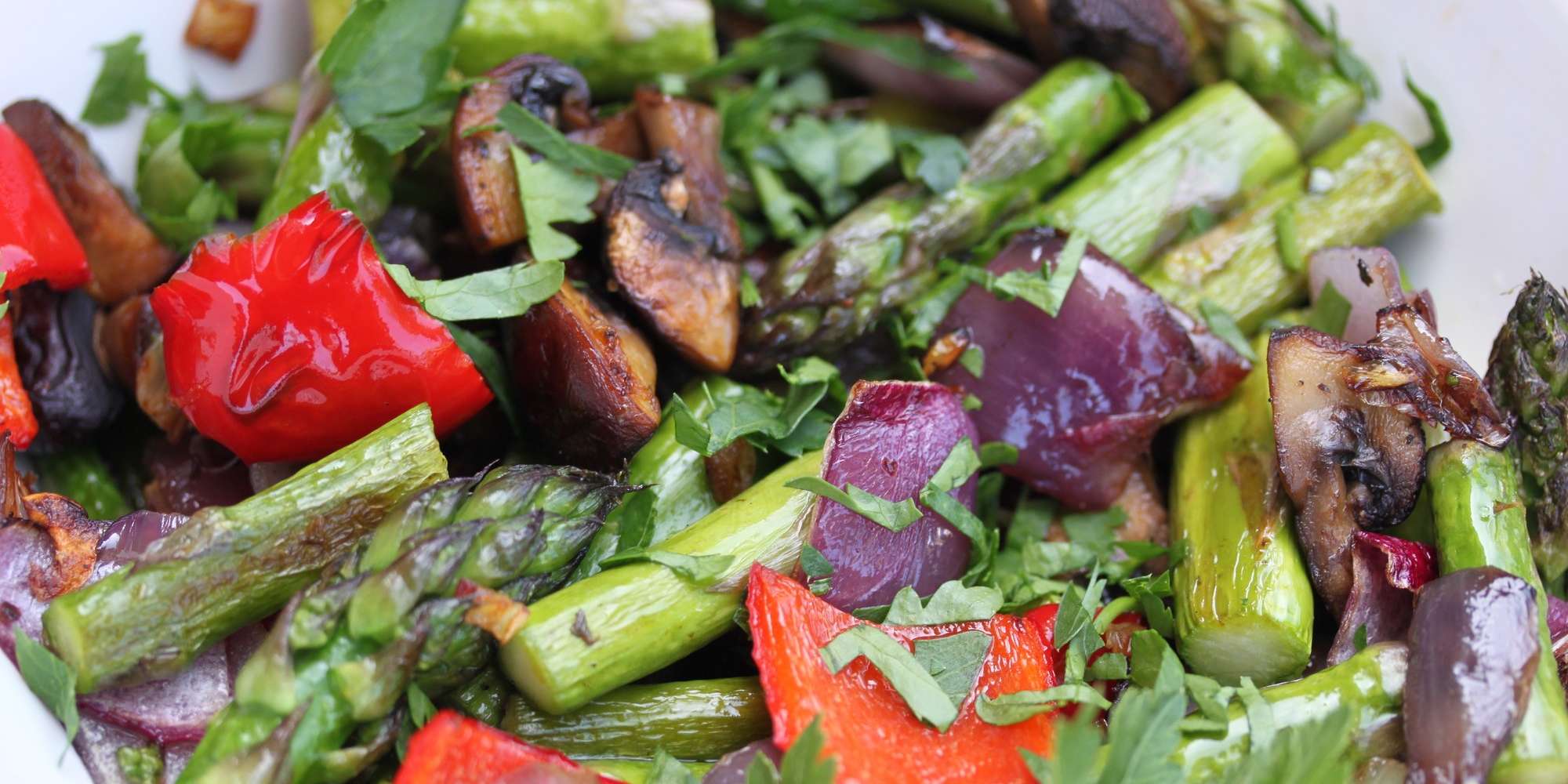 Warm Spring Veggie Salad