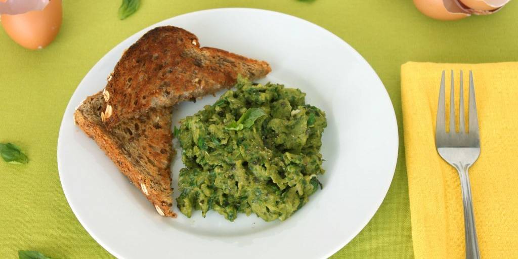 Spinach Scrambled Eggs